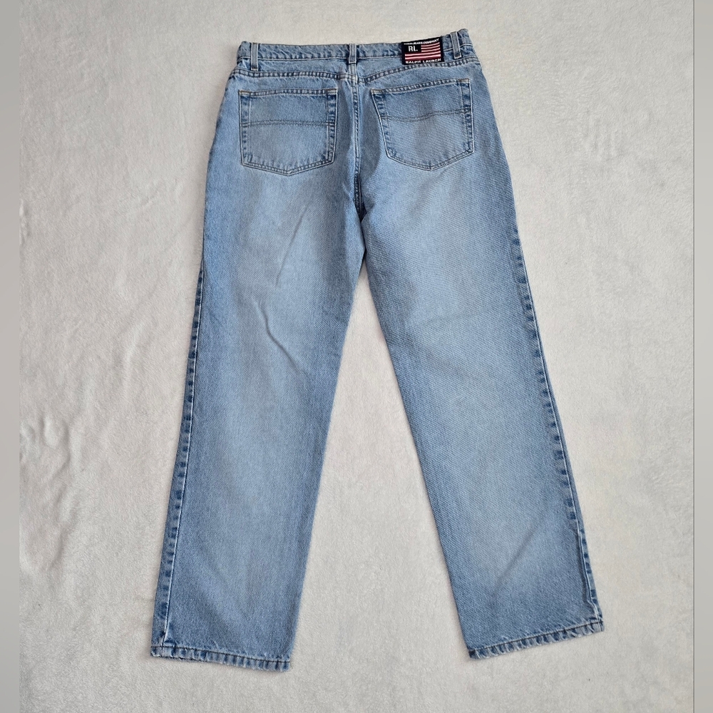 Vintage Polo Ralph Lauren Mom Jeans High Waist Denim Size 14 (34 x 31) 90s